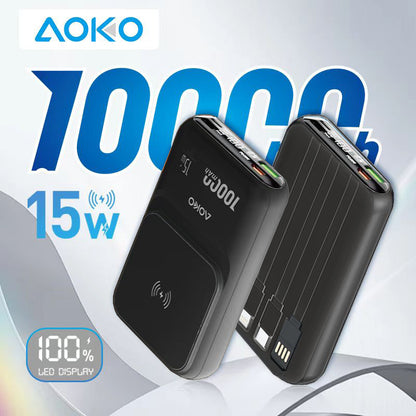 15 W 10000Mah Magnetic Power Bank