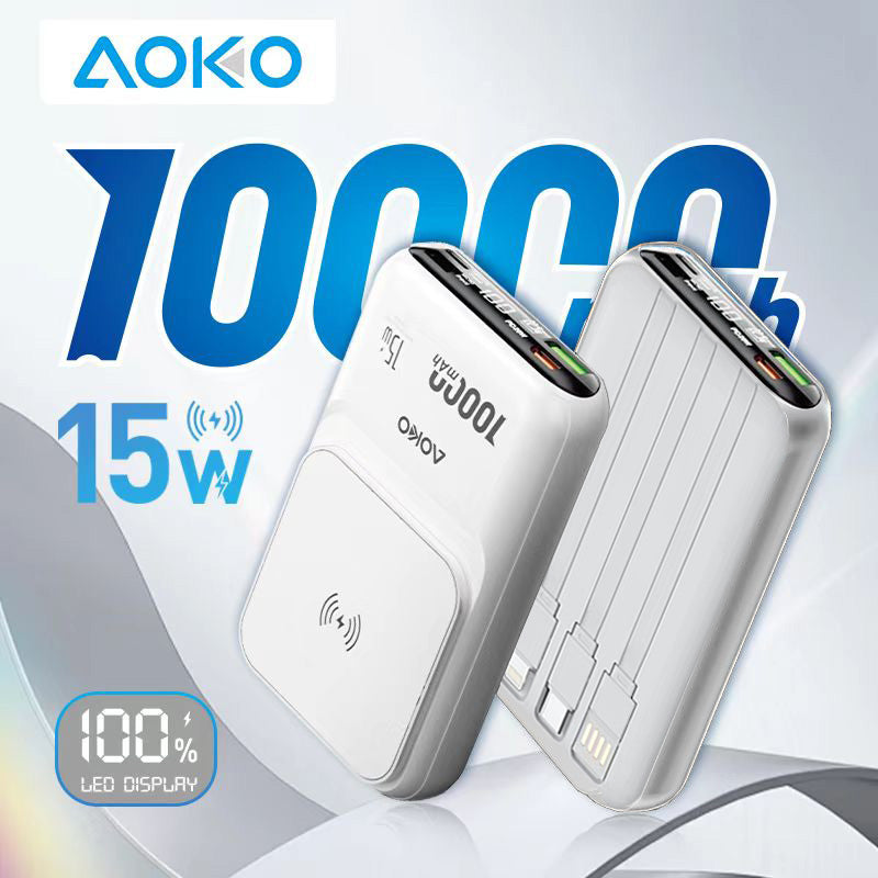 15 W 10000Mah Magnetic Power Bank