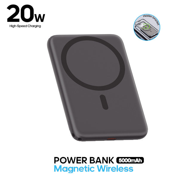 20W 5000Mah Magnetic Wireless Power Bank