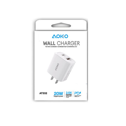 20W USB A + USB C PD Wall Charger Adapter