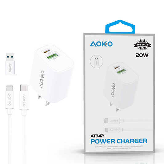 ETL Certified 20W iPhone 2in1 PD 2 Port Charger