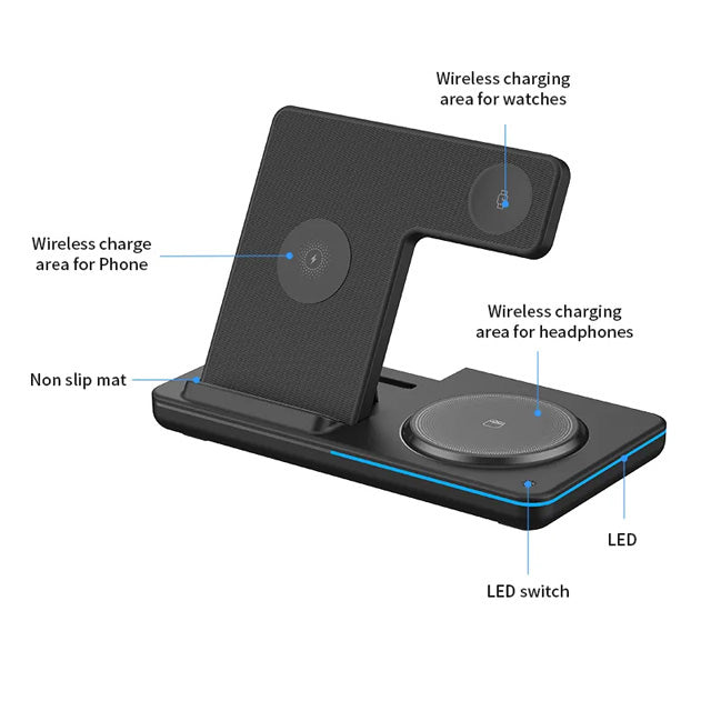 3in1 Wireless Charger Stand