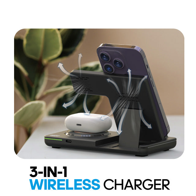 3in1 Wireless Charger Stand