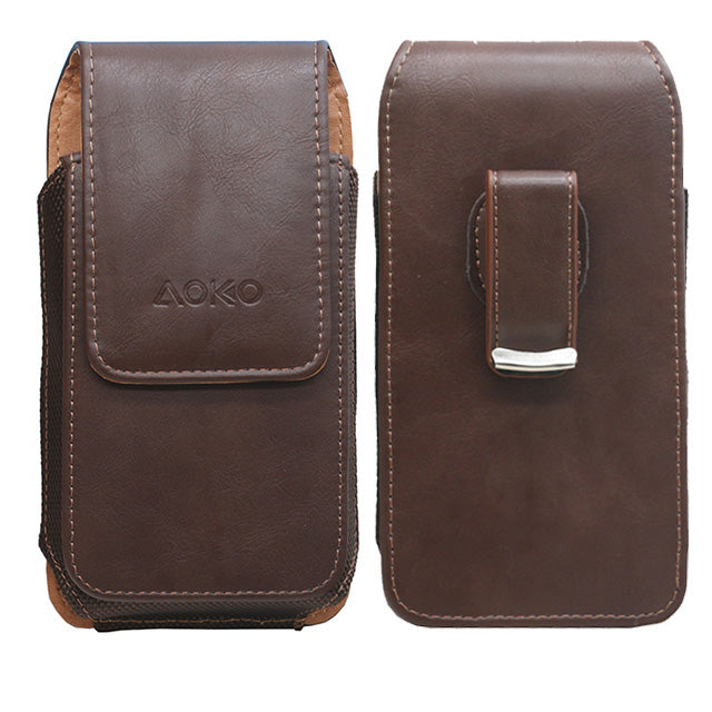 5.0 inch Vertical Leather Pouch