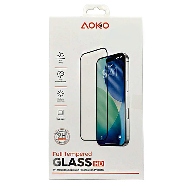 Bordered Clear Tempered Glass Screen Protector for iPhones
