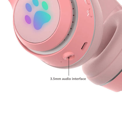 Wireless Adjustable Over-Ear Cat Ear Headphones